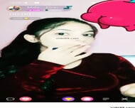 Teen girl showing her boobie on live video call